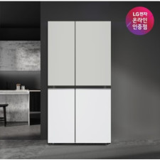 LG전자 혜택가108만원대]LG 디오스 오브제컬렉션 양문형 냉장고 S834MGW1D